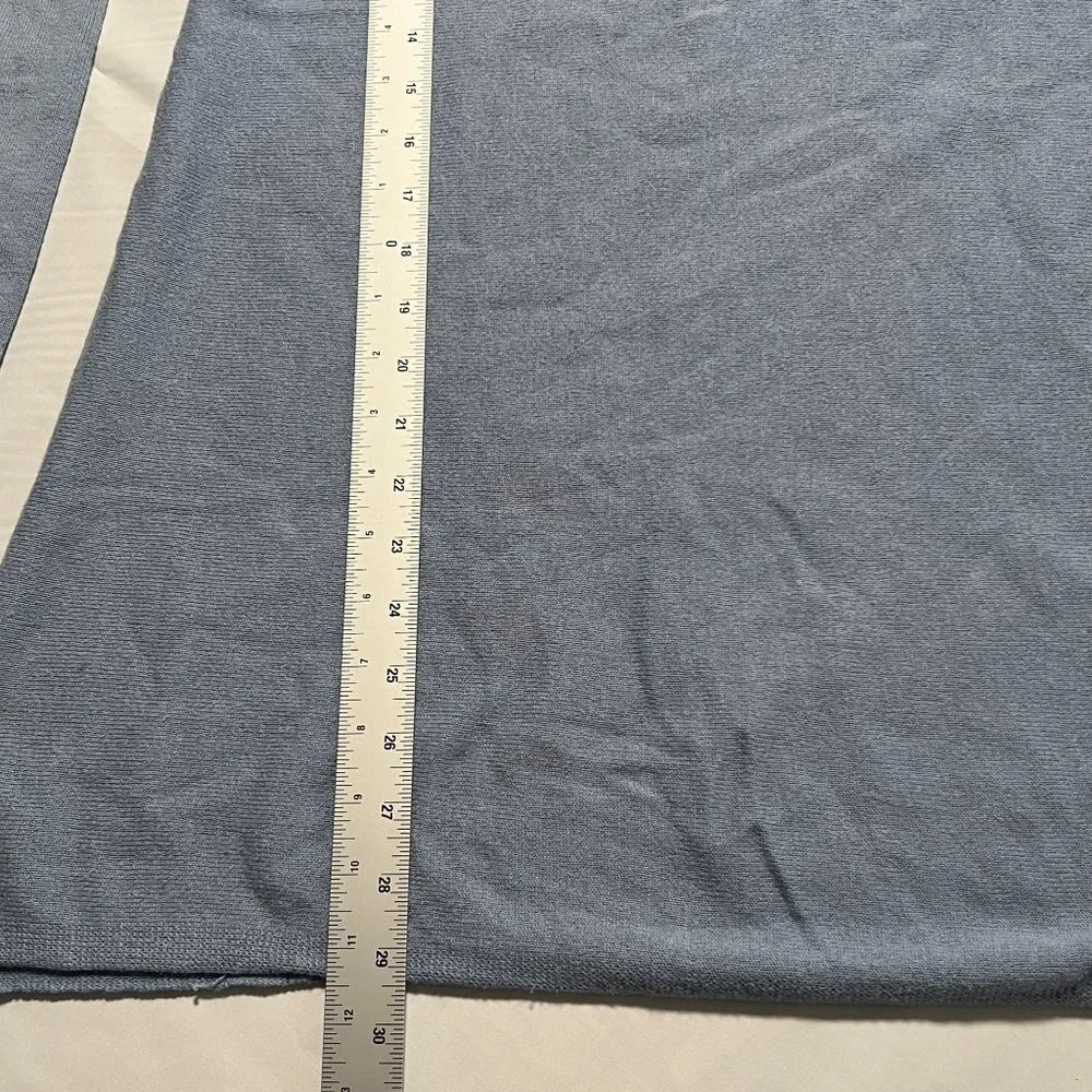 J Jill cotton knit tunic blue small long sleeve womens v neck‎ sweater